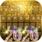 gold 2022 new year theme android application logo